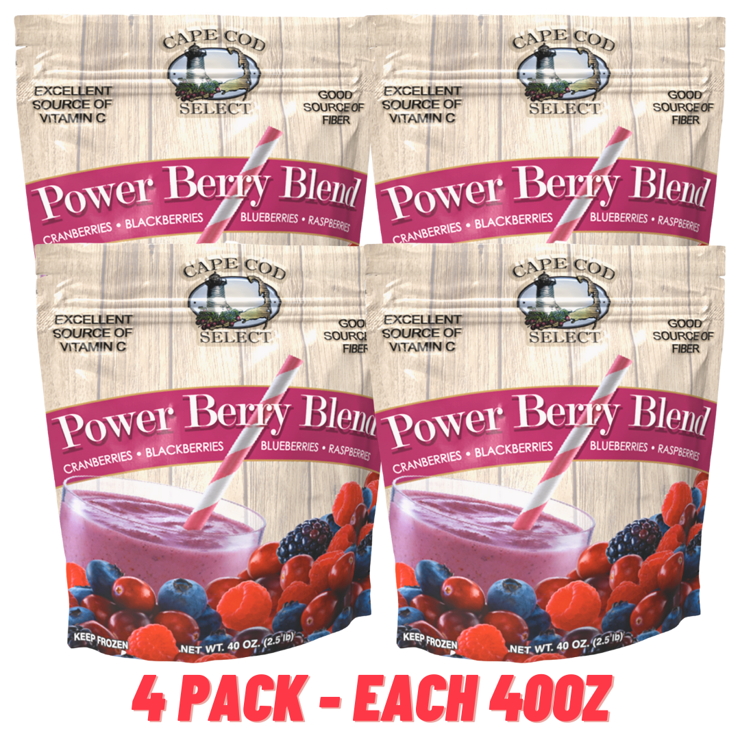 4 Pack 40oz (10lbs) Power Berry Blend | Cape Cod Select